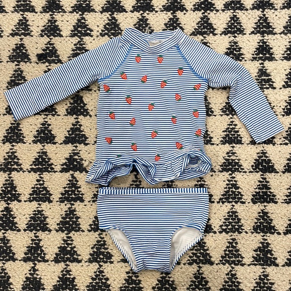 Baby Boden long sleeved rash guard swim set 6-12 months - Picture 1 of 6